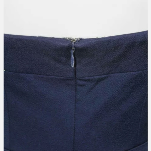 SHOSHANNA MIDNIGHT NAVY STRAPLESS ESTELLA DRESS 2 - Picture 4 of 5